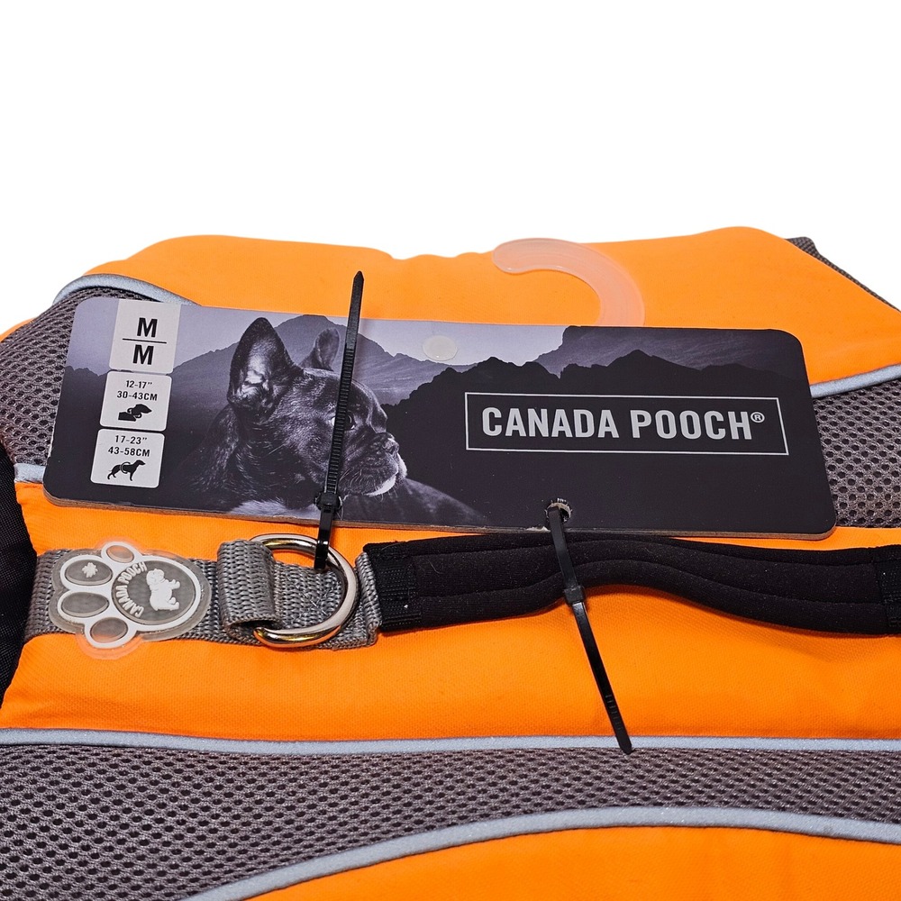Canada Pooch Wave Rider Life Vest Orange Dog Life Jacket Size M CP12738 New